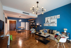 blue-theme-living-room-decoration